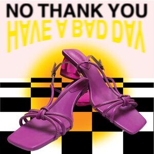 SCHUTZ Pink Strappy Block Heel Size 8.5